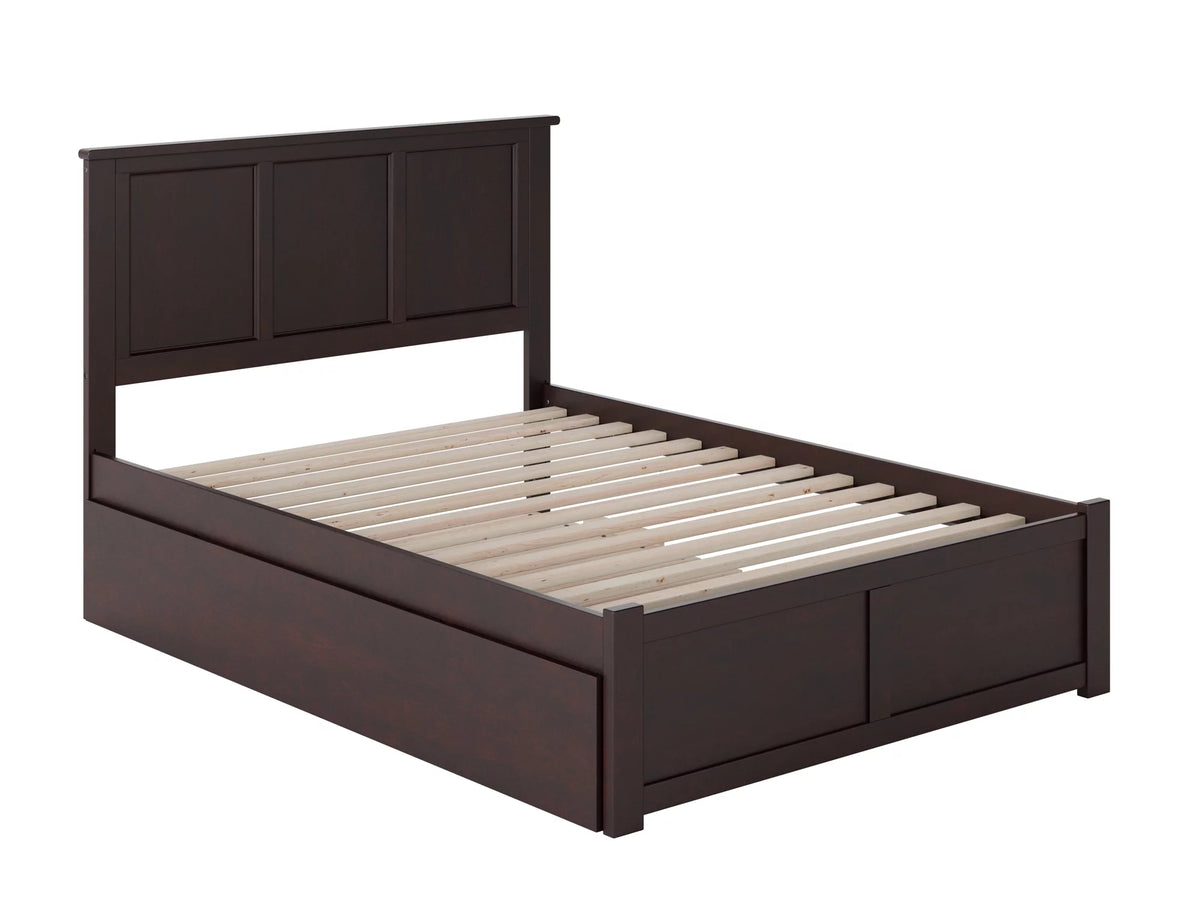 Espresso Full Platform Bed with Trundle D9521