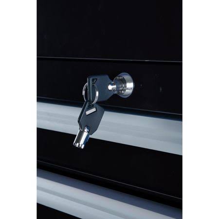 Black 7 Drawer Rolling Cabinet V247219