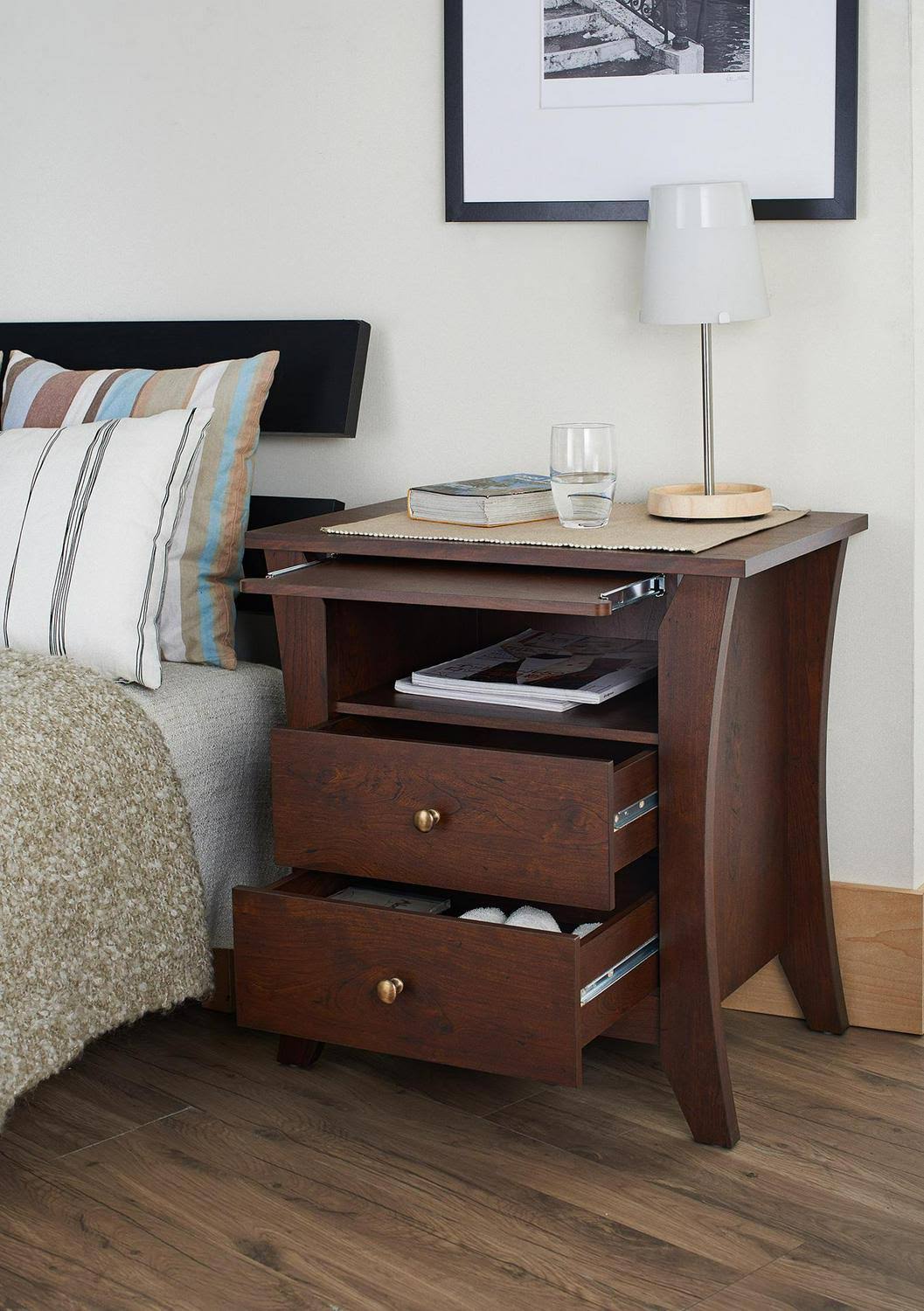 Modern 2-Drawer Nightstand V2524