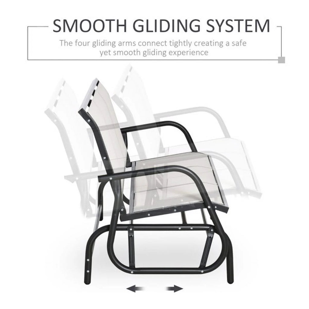 Outdoor Glider Bench 3-Person Rocking Chair P621640