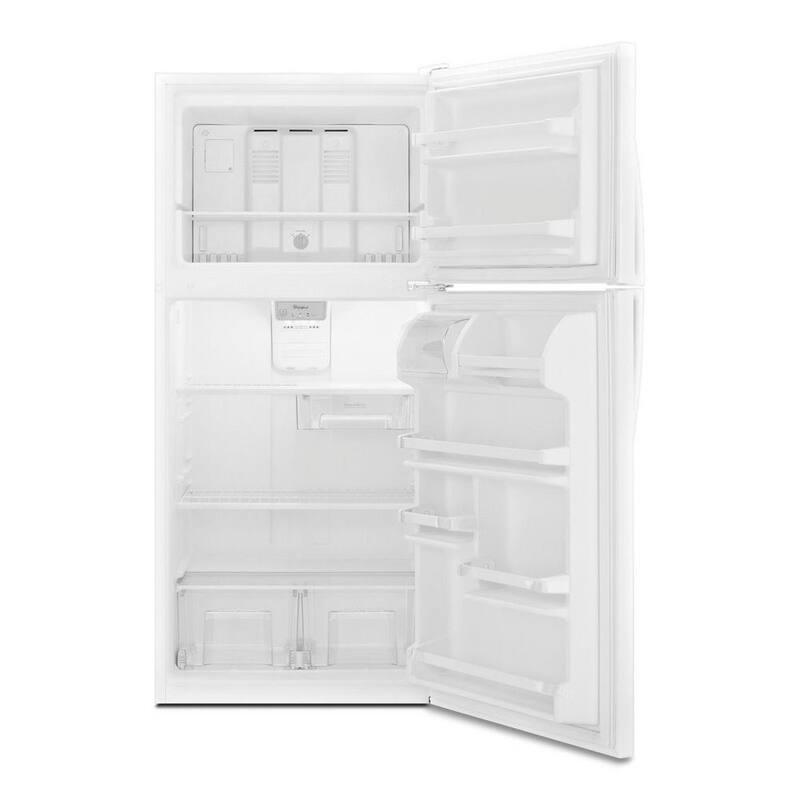 White Top Freezer Refrigerator N389
