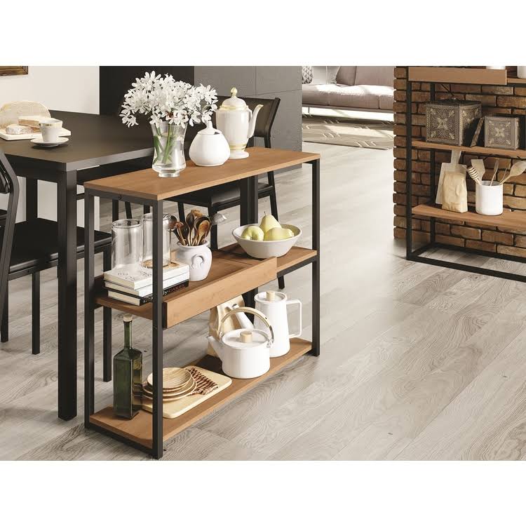 Console Table with Black Metal Frame U83560