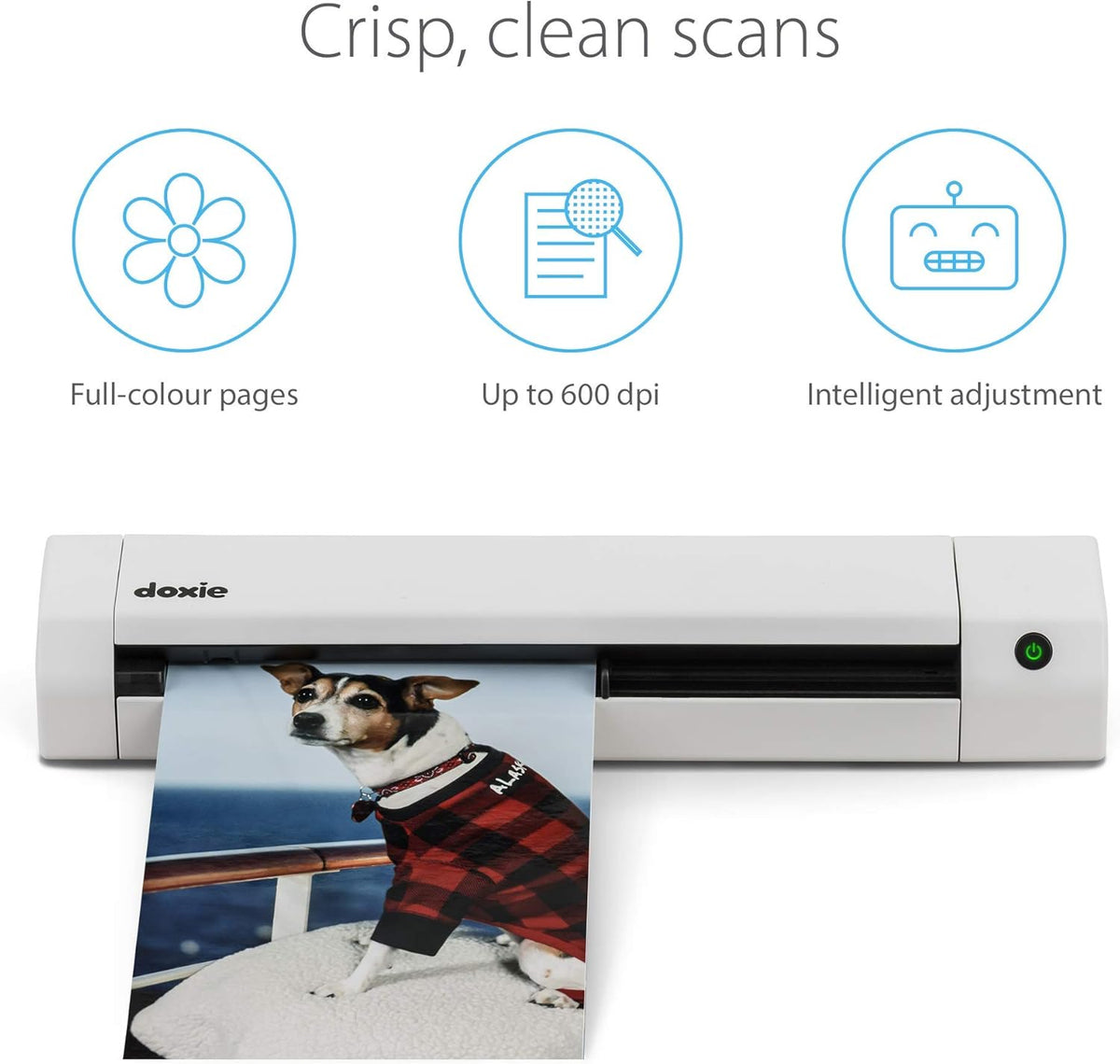 Portable Document Scanner with Rechargeable Battery K589