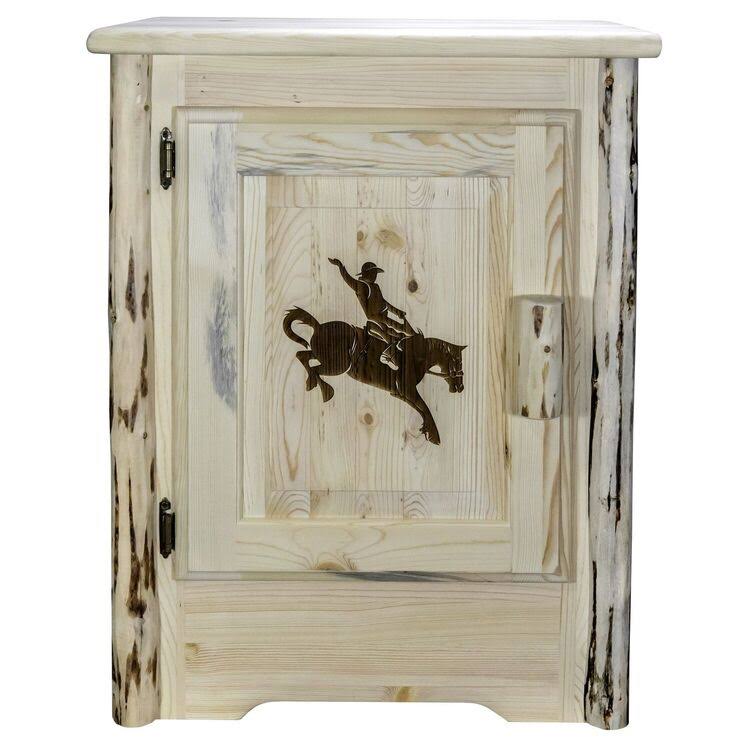 Accent Cabinet with Laser Engraved Design C78720