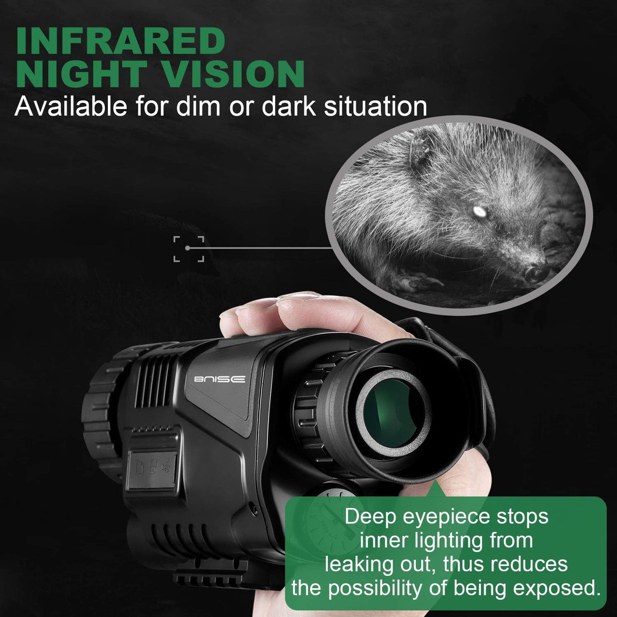 8x40 Infrared Night Vision Monocular Digital Camera R40717