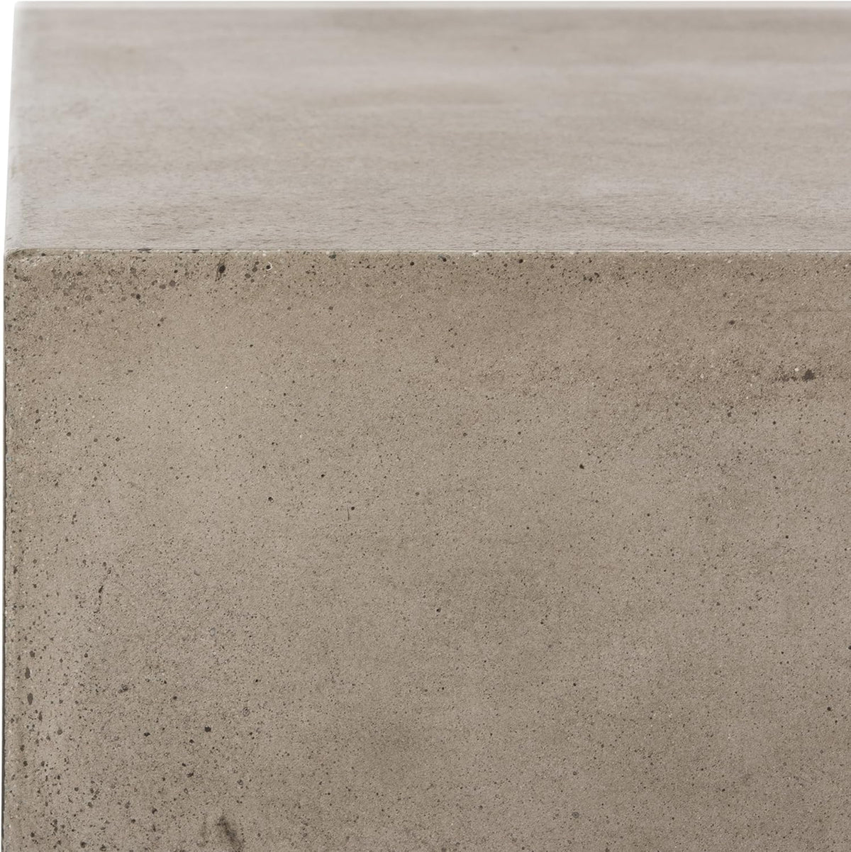 Dark Grey Concrete Coffee Table with Caster Wheels B220