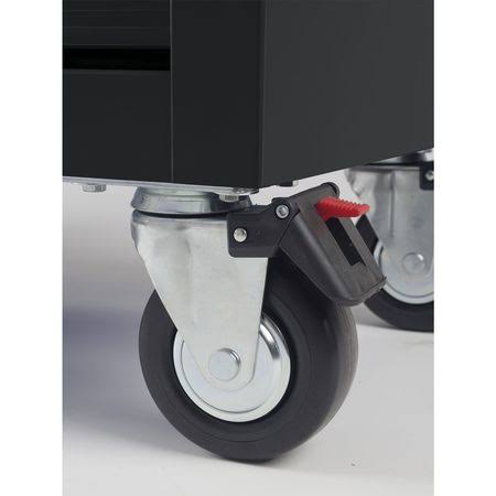 Black 7 Drawer Rolling Cabinet V247219