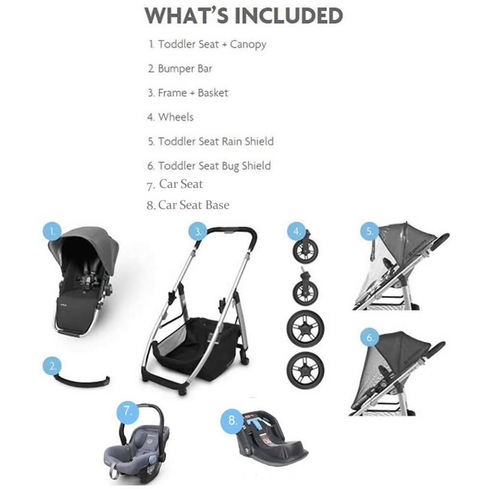 Black Stroller Car Seat Bundle E654237