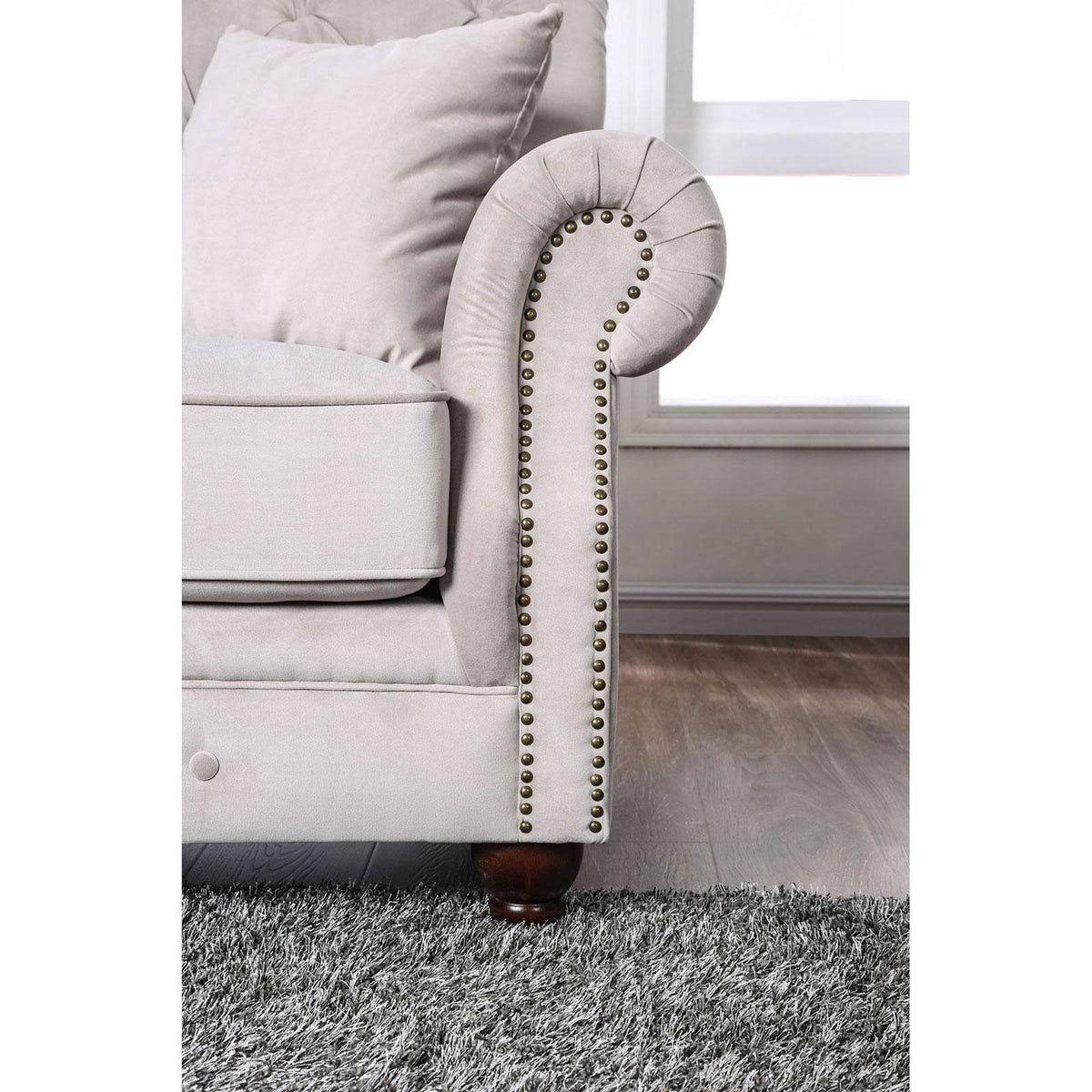 Beige Loveseat K834
