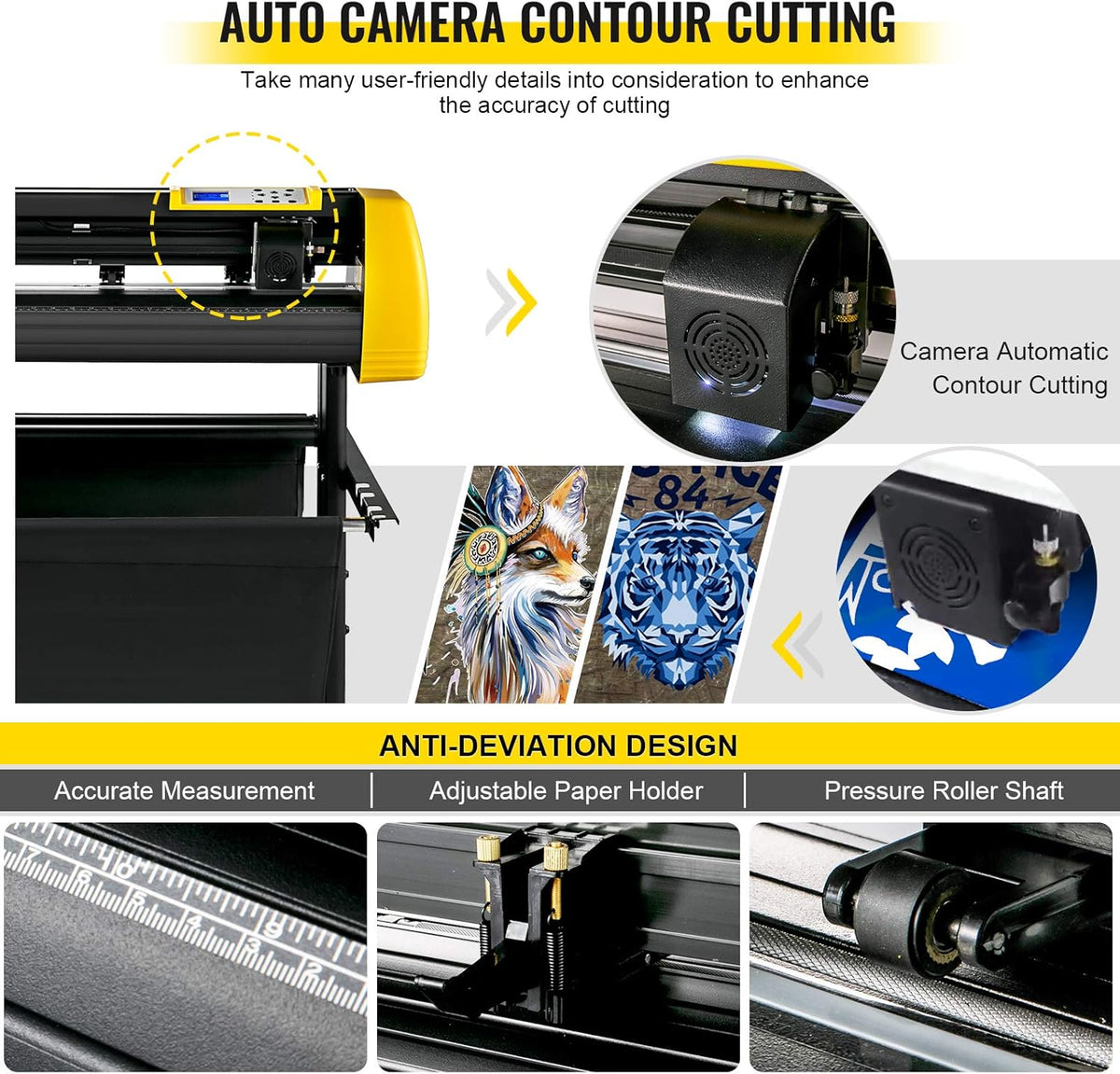 Vinyl Cutter Machine, 34 in Cutting Plotter with Floor Stand O3721