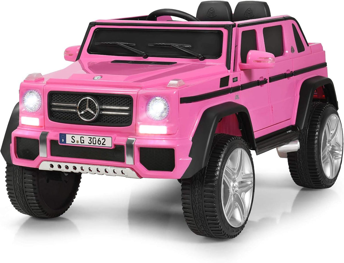12V Battery Powered Ride on Car Truck with Remote Control, White O3268