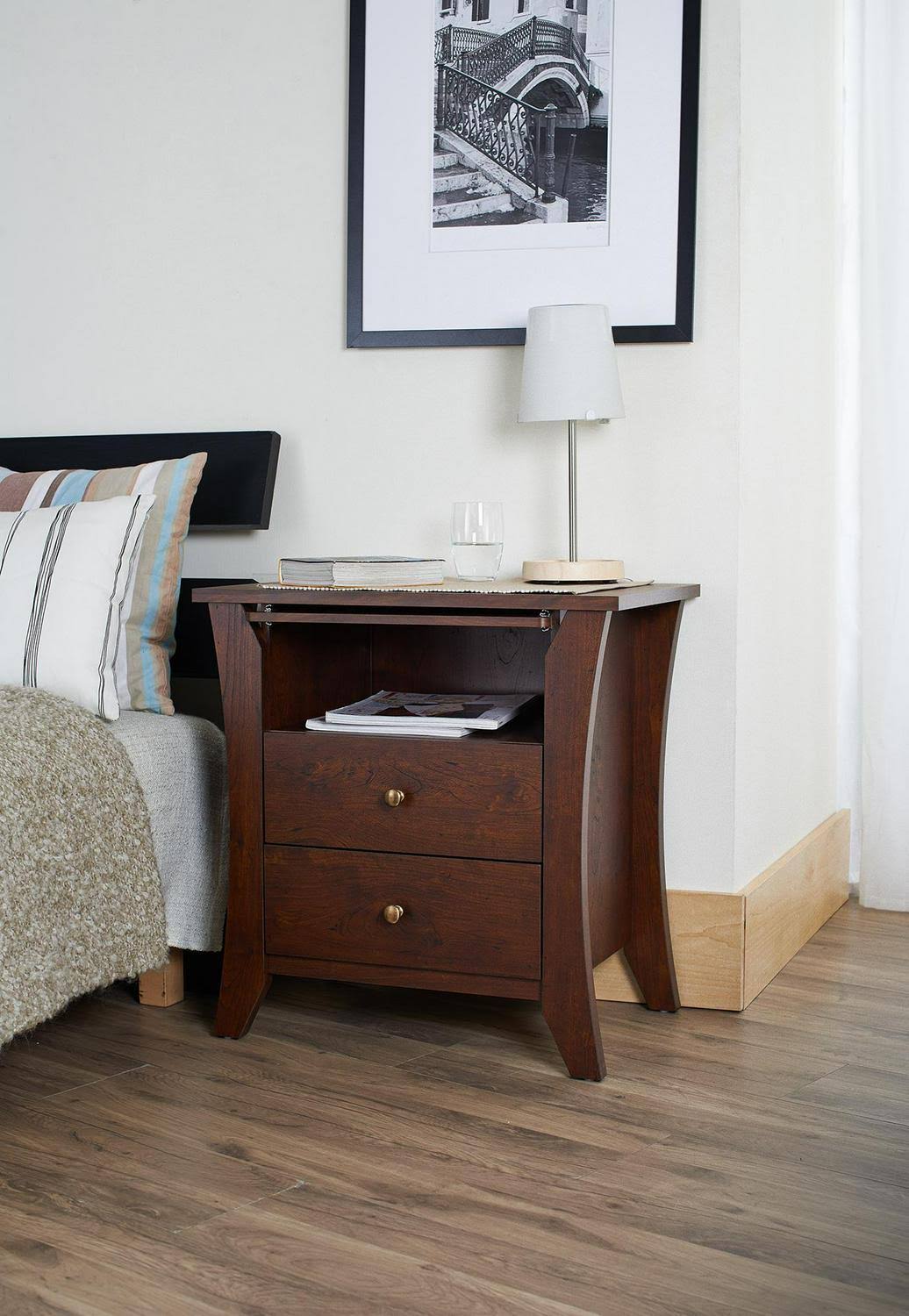 Modern 2-Drawer Nightstand V2524