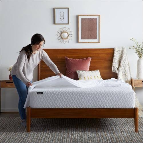 10 inch Gel Memory Foam Mattress California King White F466649