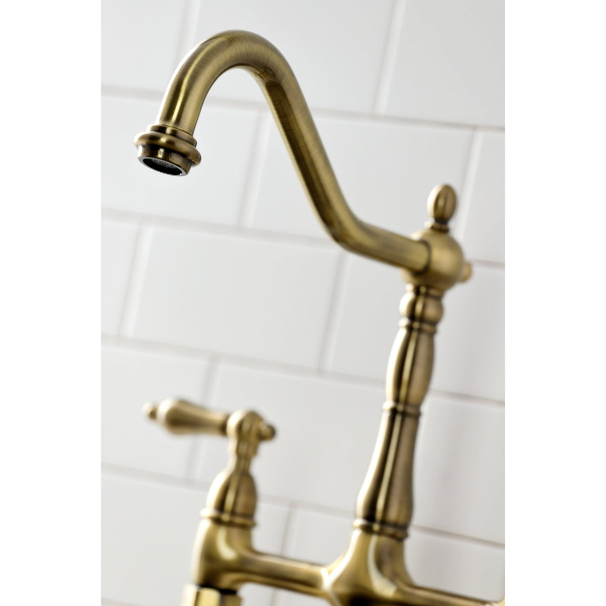 Kitchen Bridge Faucet with Brass Sprayer C79861