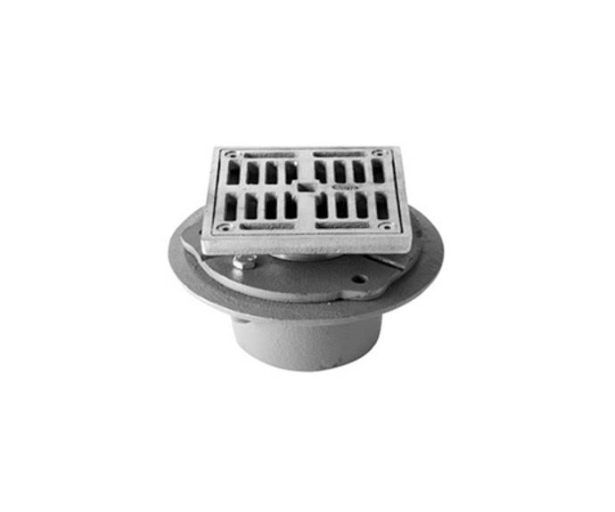 Cast Iron 4 inch Square Shower Drain S6981