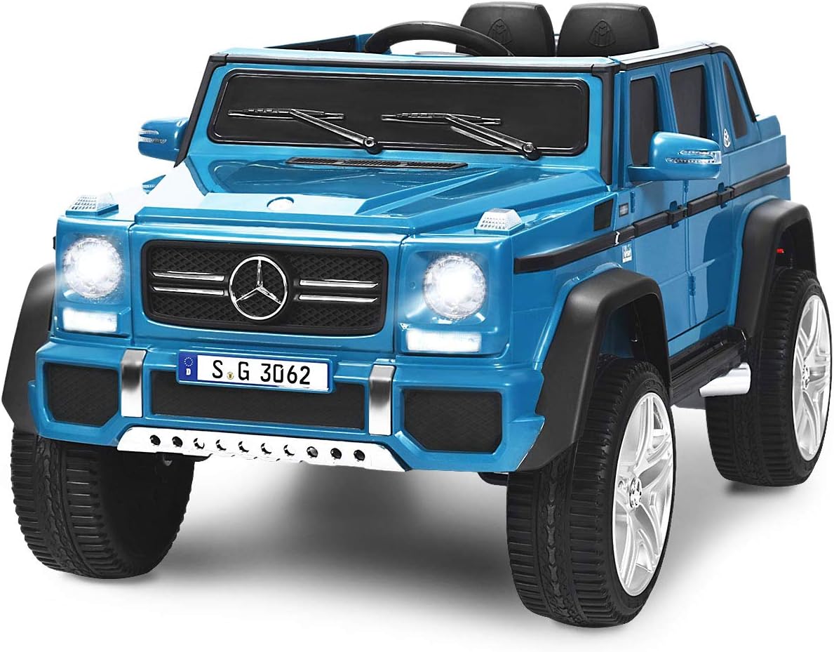 12V Battery Powered Ride on Car Truck with Remote Control, White O3268
