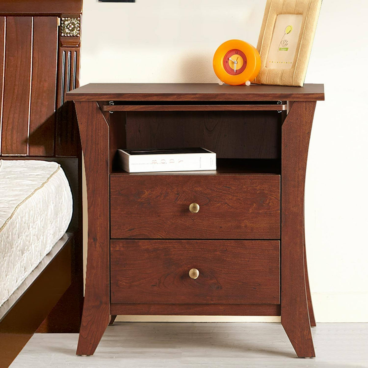 Modern 2-Drawer Nightstand V2524