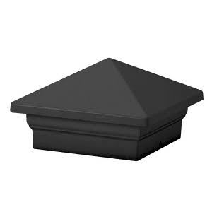 Flat Black Decorative Post Cap C167778