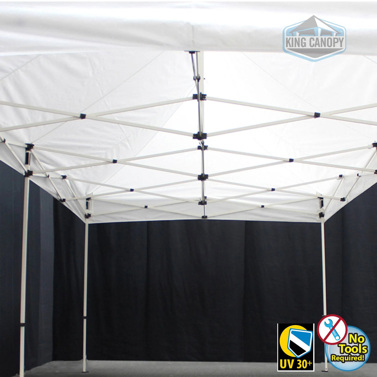 10 x 20 ft. White Frame Pop Up Tent with Red Cover P2623