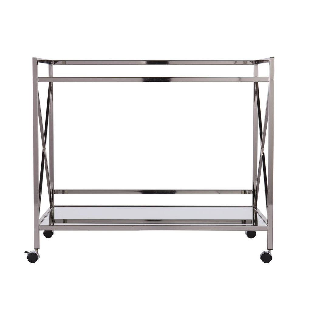 Silver Bar Cart W95436