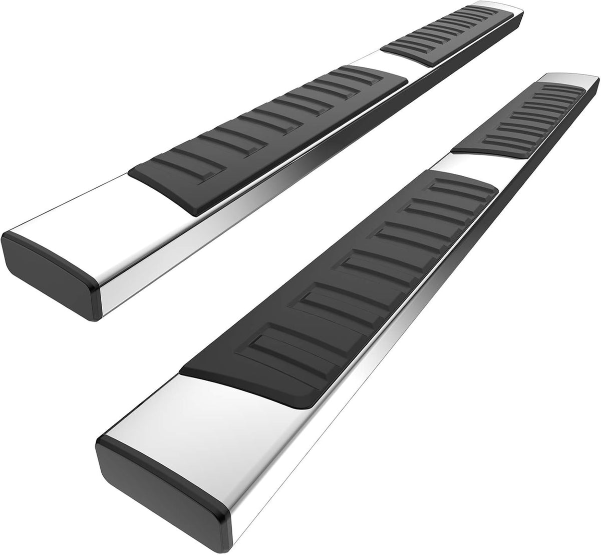 6 Inches Aluminum Black Running Boards E970