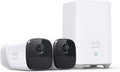 2K Indoor/Outdoor 2-Camera Security System White C53687