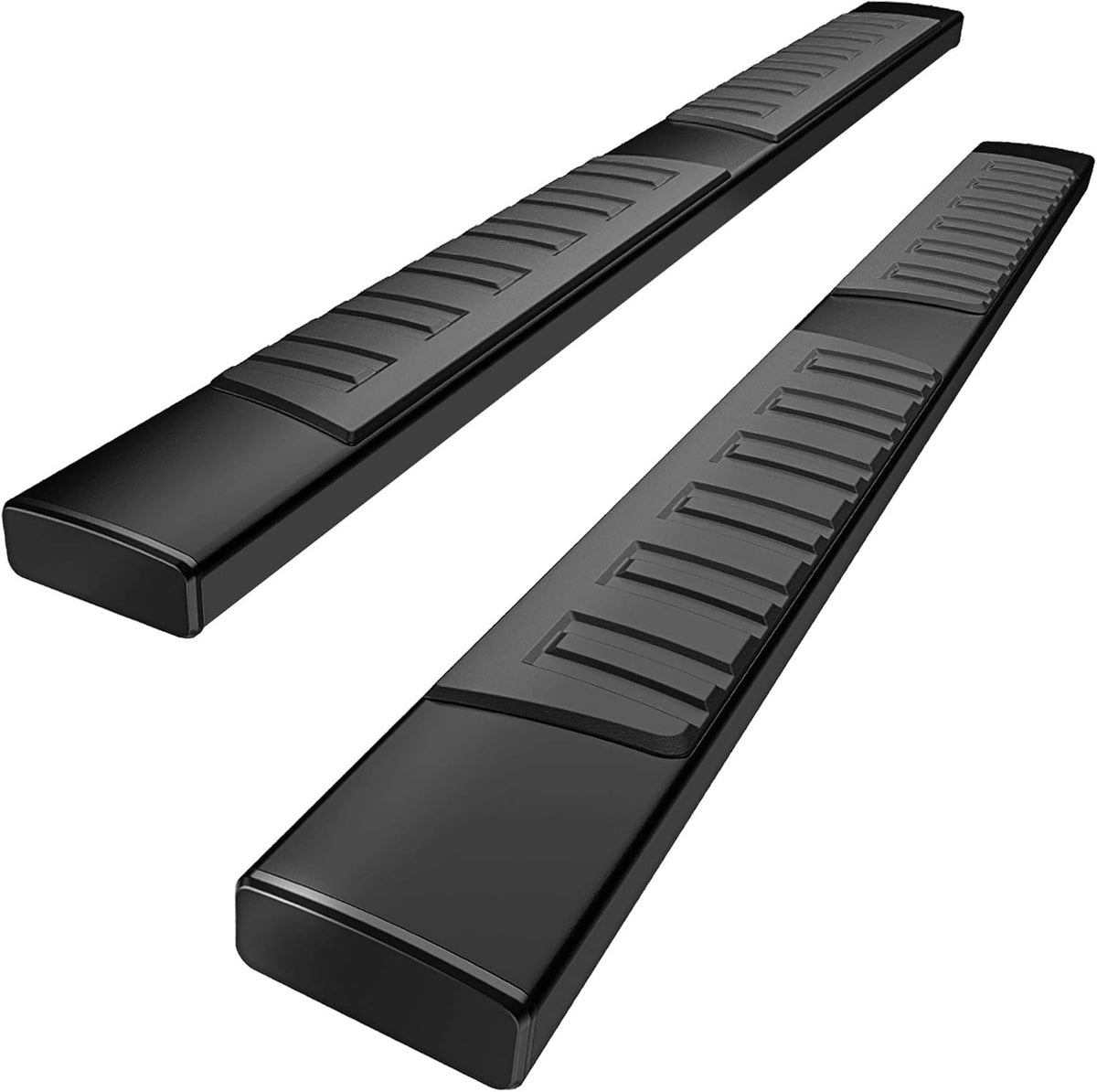 6 Inches Aluminum Black Running Boards E970