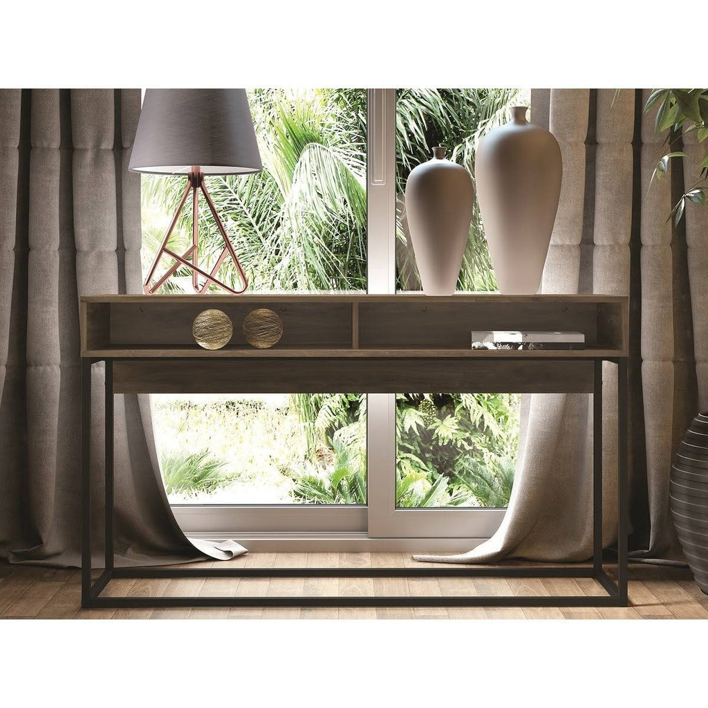 Console Table with Black Metal Frame U83560