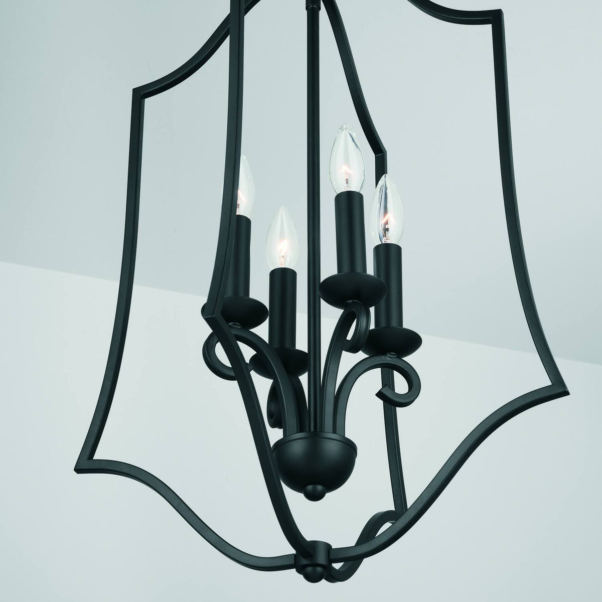 4 Light Matte Black Foyer R947190