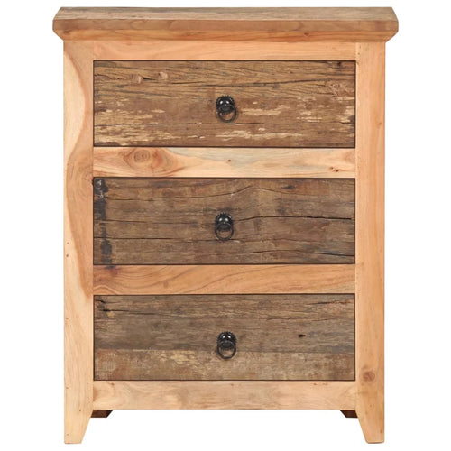 3 Drawer Acacia and Reclaimed Wood Sideboard Z290976