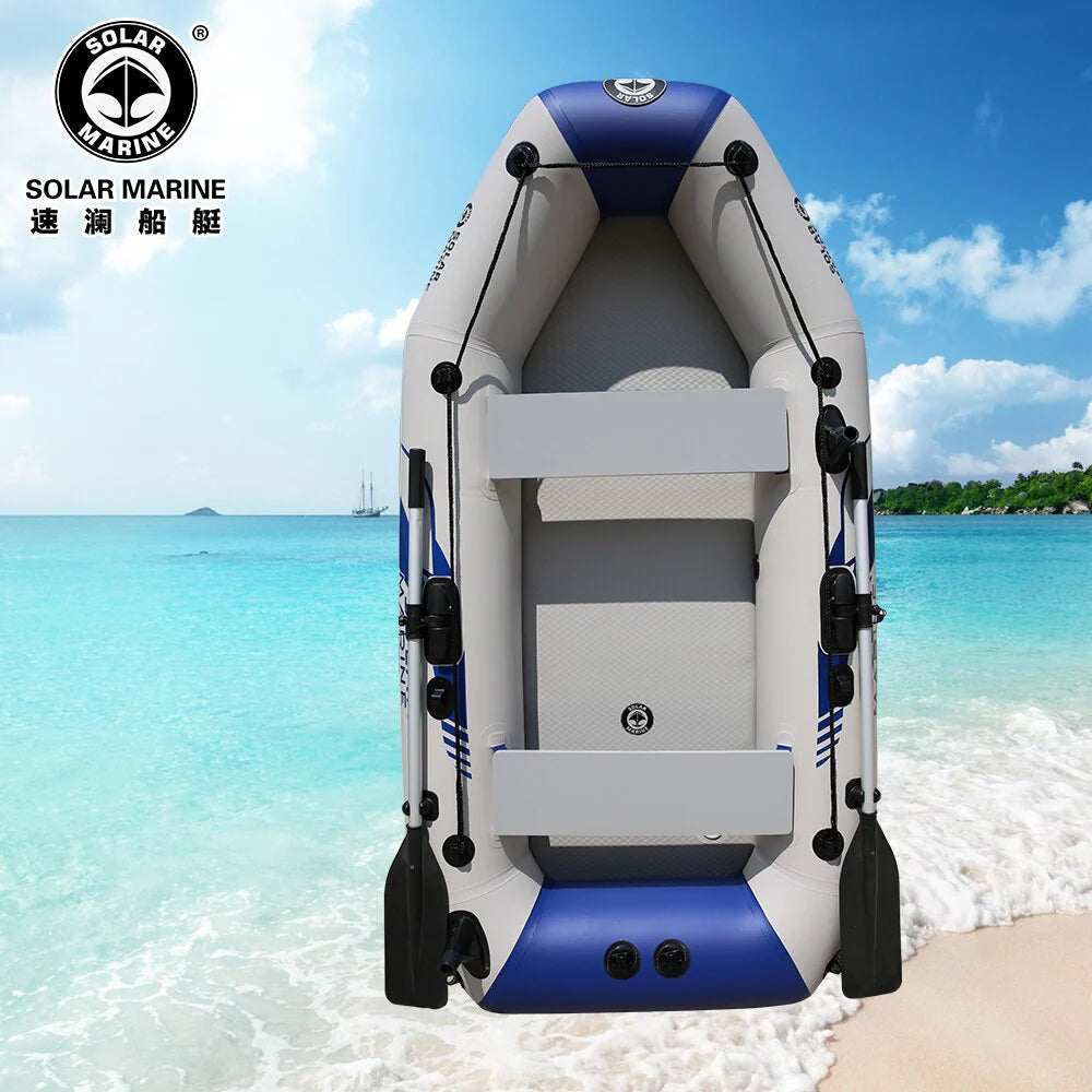 2.3m PVC Inflatable Rowing Boat with Oars and Pump X841140