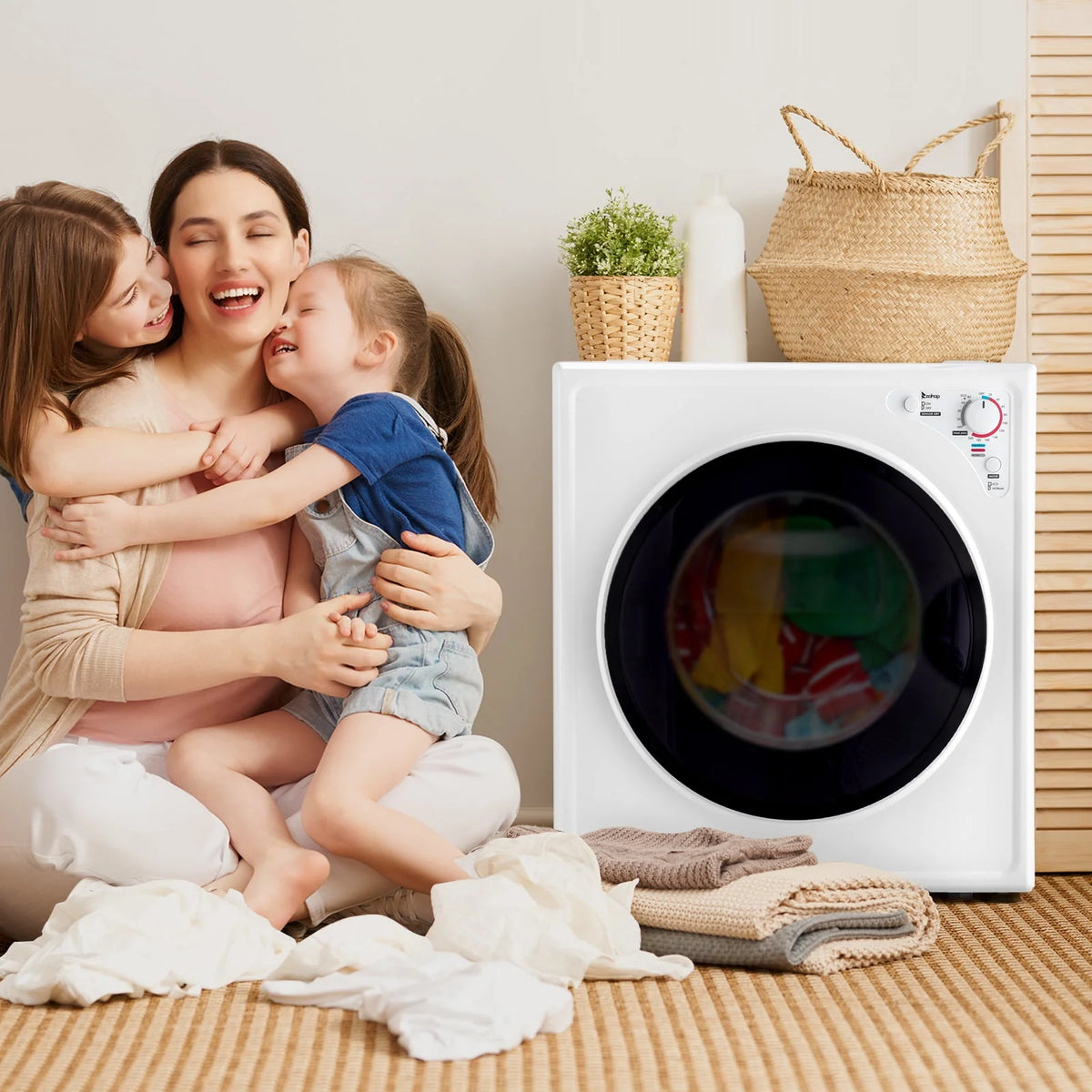 White 2.6 cu ft Compact Electric Dryer F3905