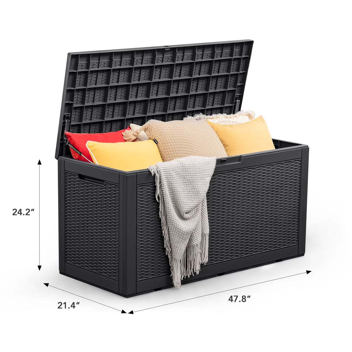 100 Gallon All-Weather Resin Deck Box D3840