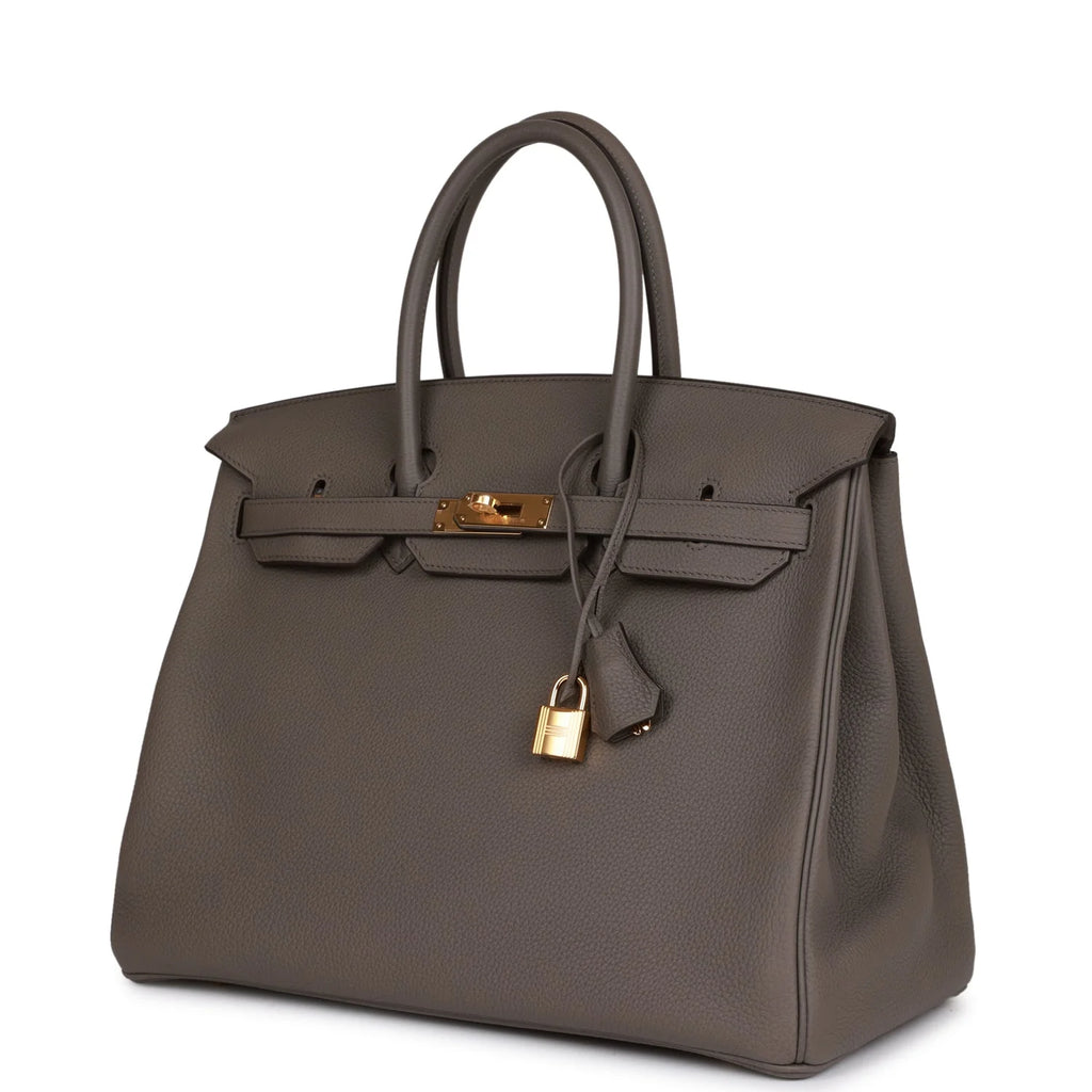 Birkin 35 Gris Etain Togo Gold Hardware B834