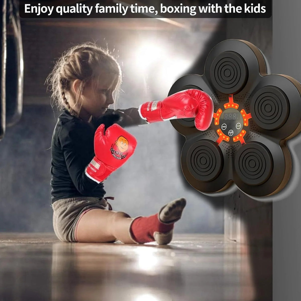 Wall Mounted Bluetooth Music Boxing Machine with Boxing Gloves Y952467