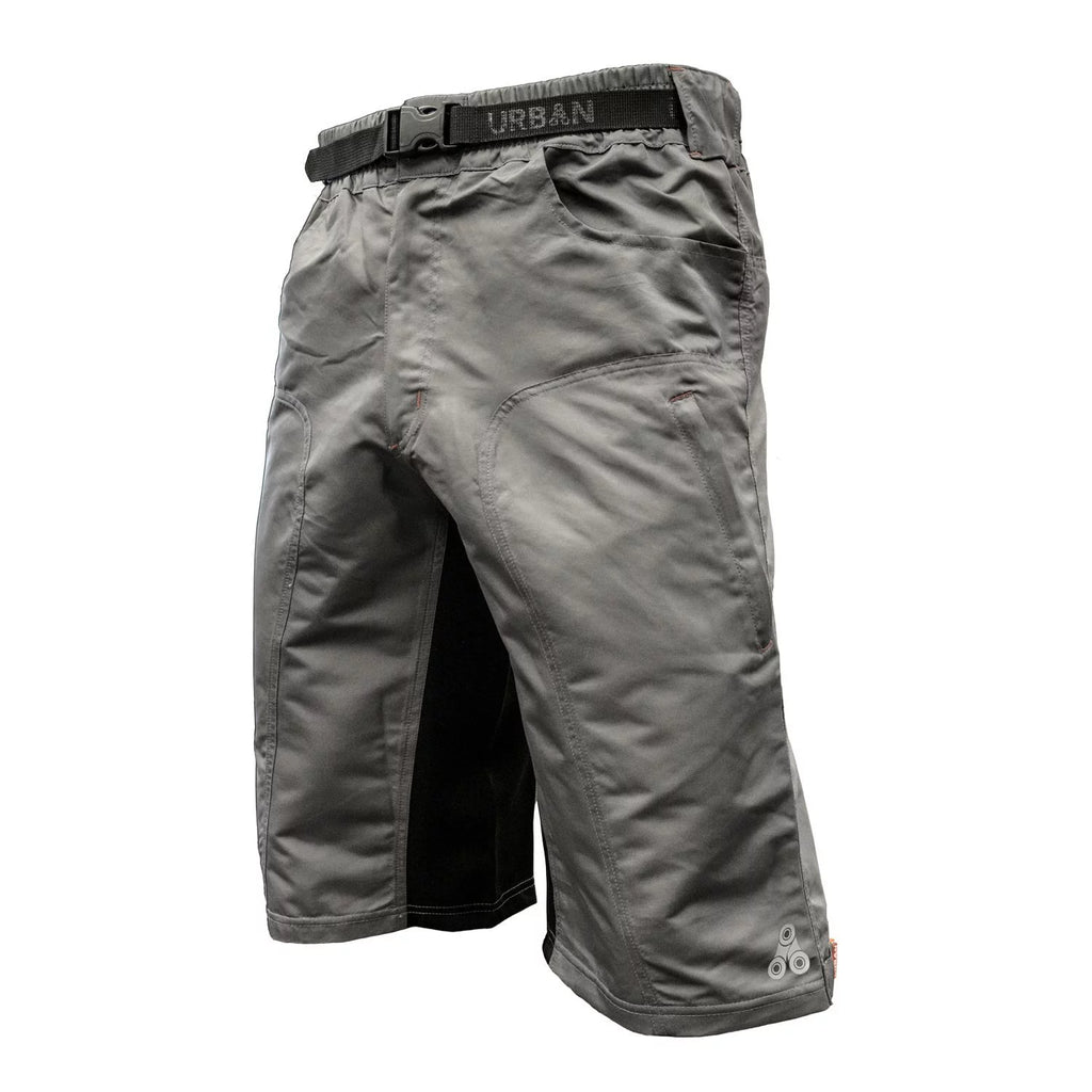 Men's Grey MTB Shorts with Padded Underliner B33985