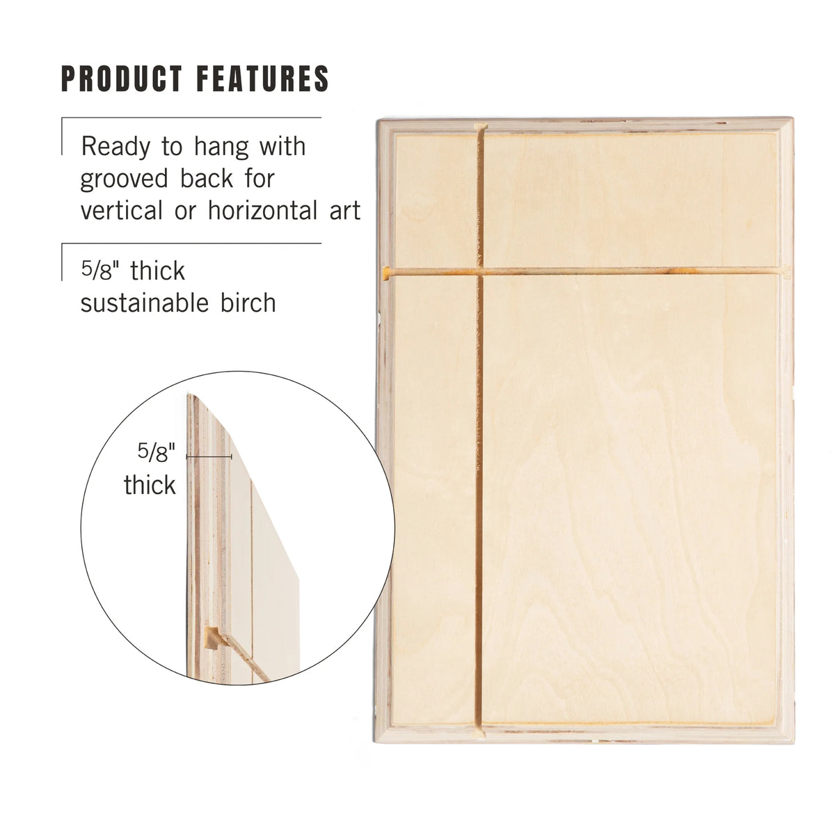 White-Tailed Deer Birch Wood Wall Sign S371