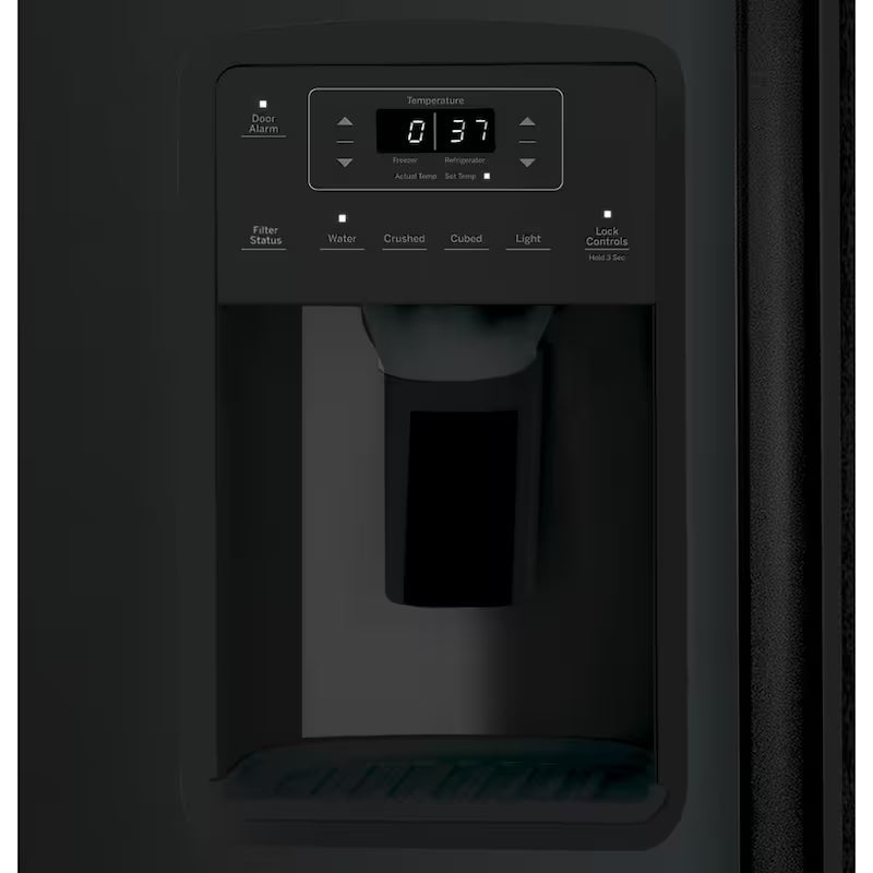 Black 25.3 cu. ft. Side-by-Side Refrigerator A50565