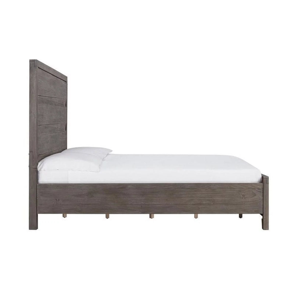 Full Solid Wood Panel Bed J7944