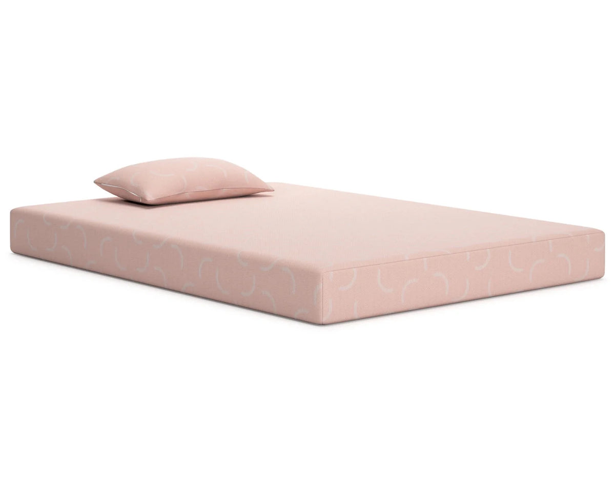 Twin Size 7 Inch Firm Memory Foam Mattress with Cover & Pillow J455