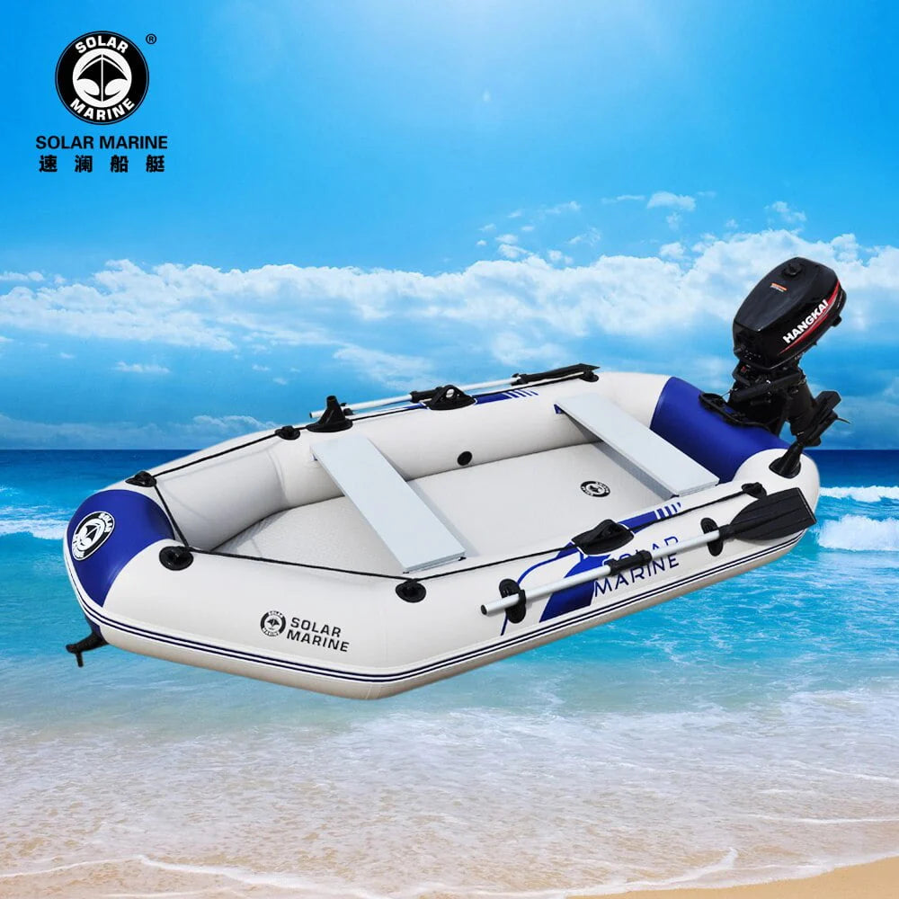 2.3m PVC Inflatable Rowing Boat with Oars and Pump X841140
