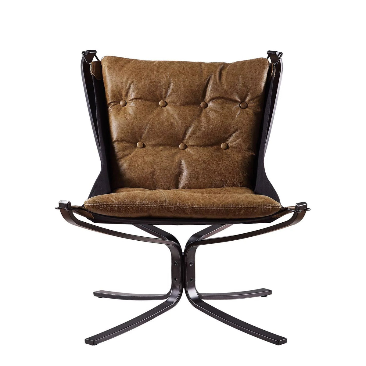 Coffee Top Grain Leather Accent Chair M40940
