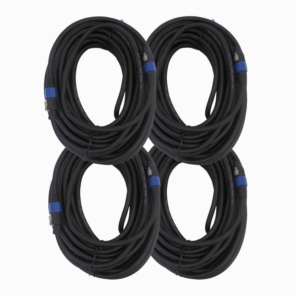 100' Speakon Speaker Cable 4 Conductor Black J221336
