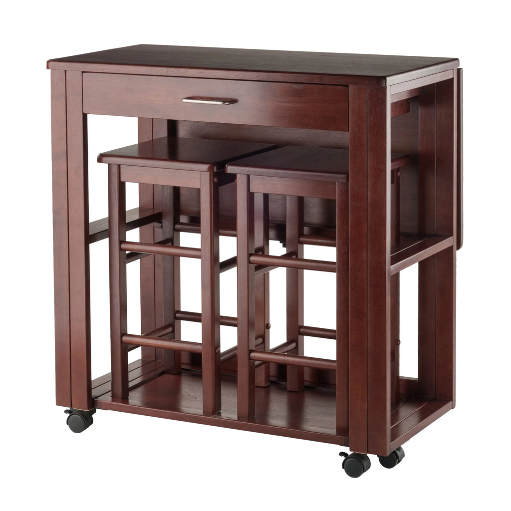 3-Pc Space Saver Set Walnut Finish S8325