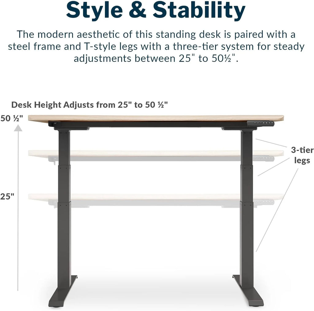54” x 26" Ergonomic Height Adjustable Standing Desk H624