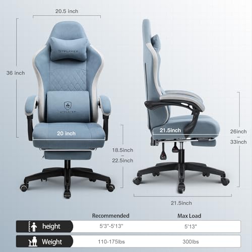 Gaming Chair with Footrest N36507