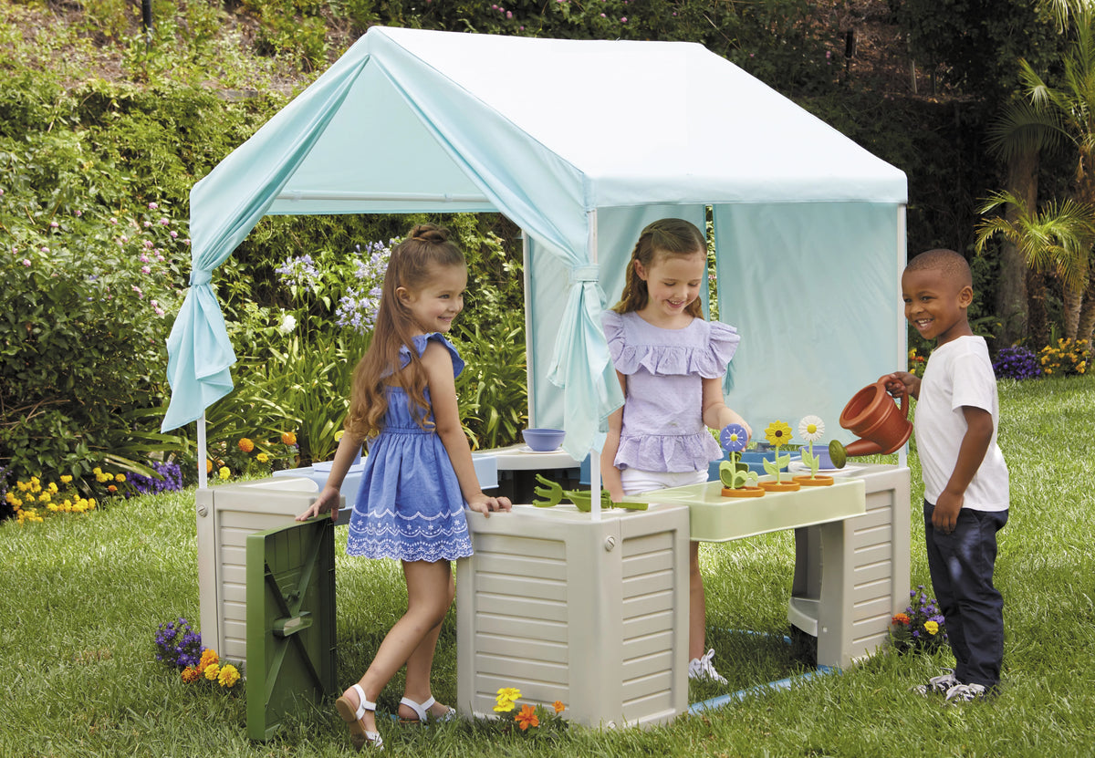 Backyard Bungalow Playhouse with Kitchen, Garden, & Canopy K88908
