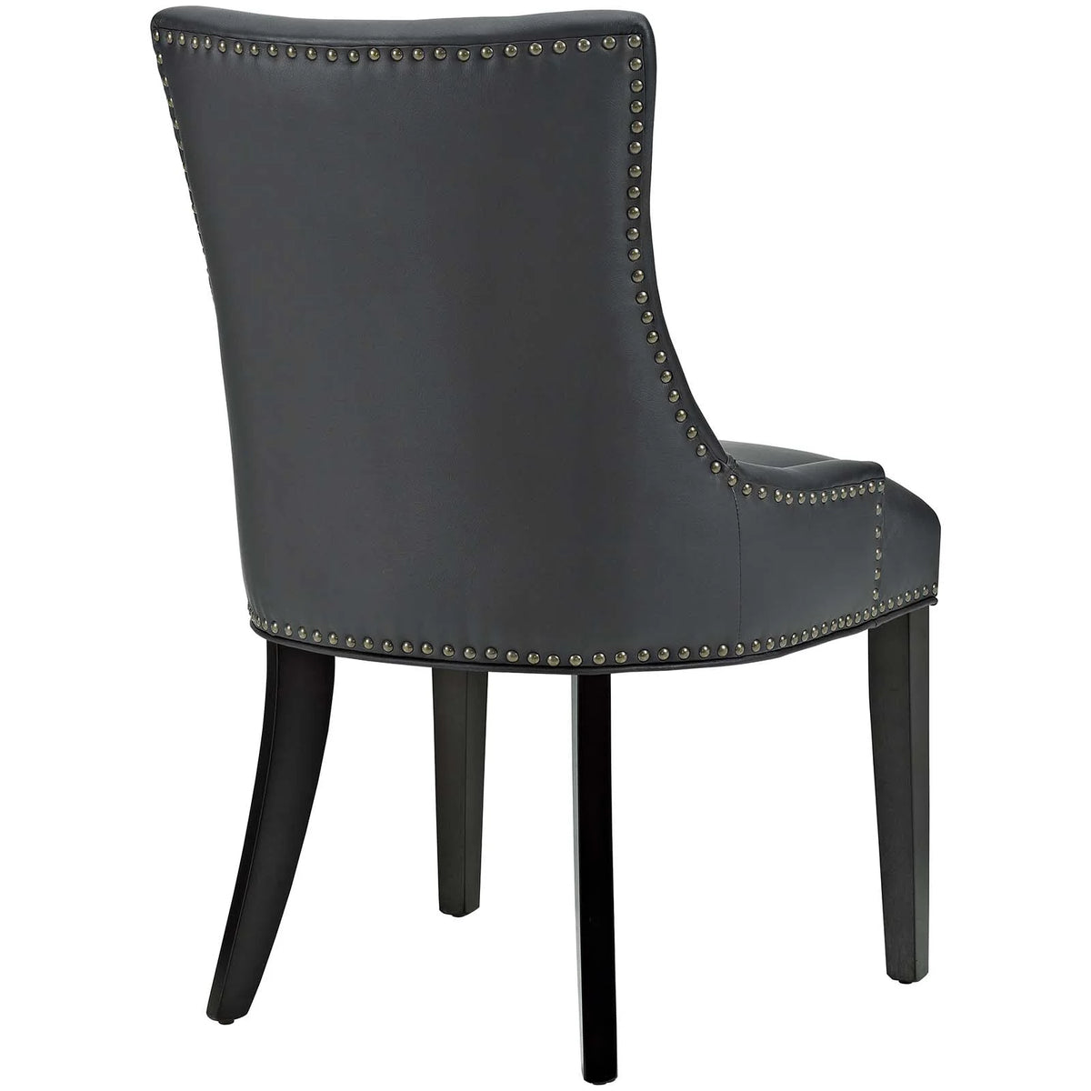 Faux Leather Dining Chair Set of 4 in Black T8906