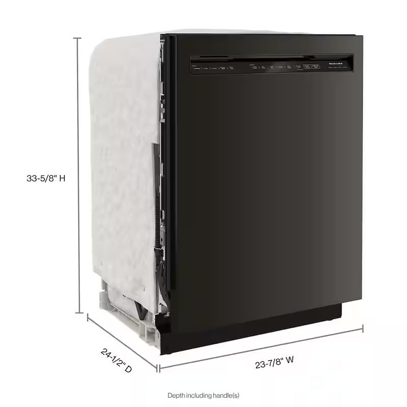 Black Stainless Tall Tub Dishwasher with Stainless Steel Tub, 39 DBA L102437