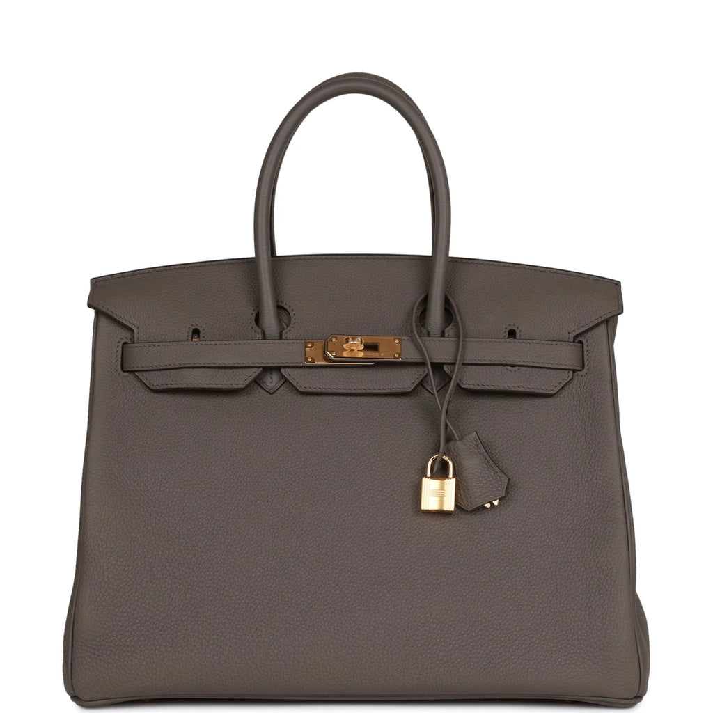 Birkin 35 Gris Etain Togo Gold Hardware B834
